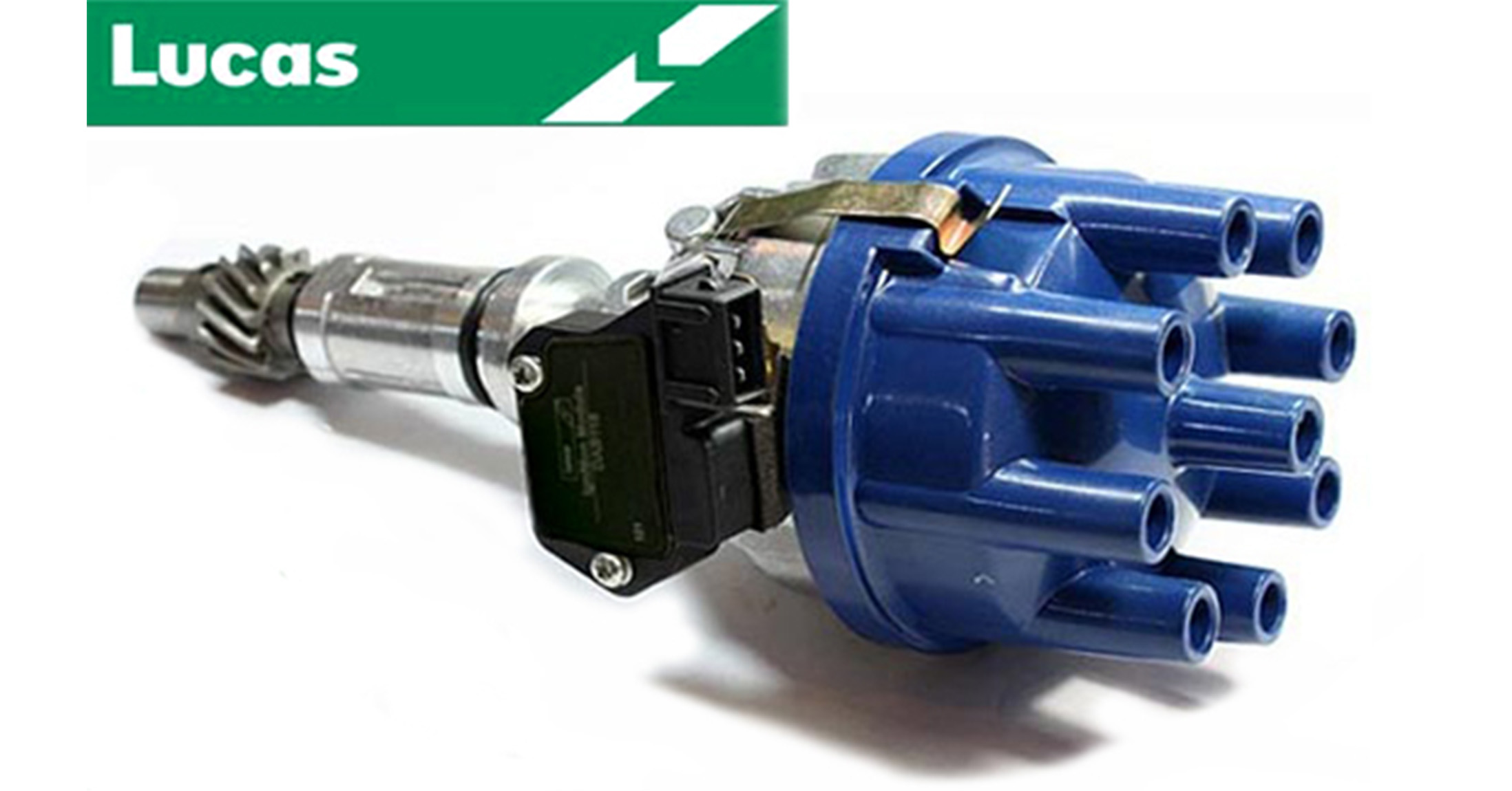 Rover V8 distributor with Black 8mm HT leads & Lucas DLB198 High Energy